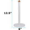 Blue Donuts Blue Donuts Free Standing Paper Towel Holder with Weighted Base White BD3931171